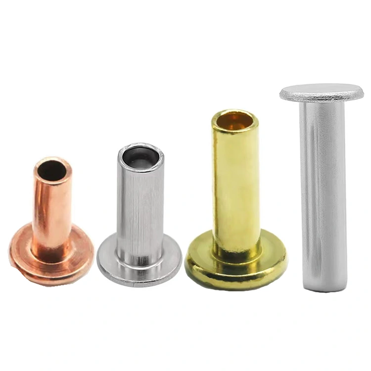 Halfholle klinknagels met platte kop