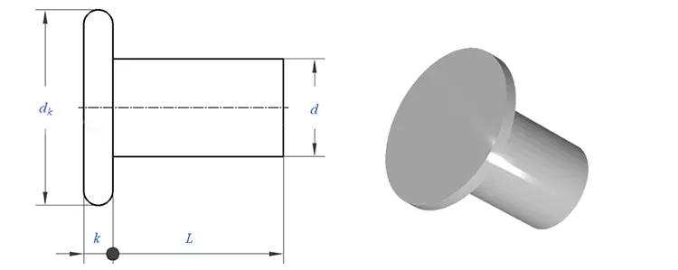 Flat Head Solid Rivets