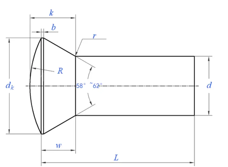 Countersunk Head Solid Rivets